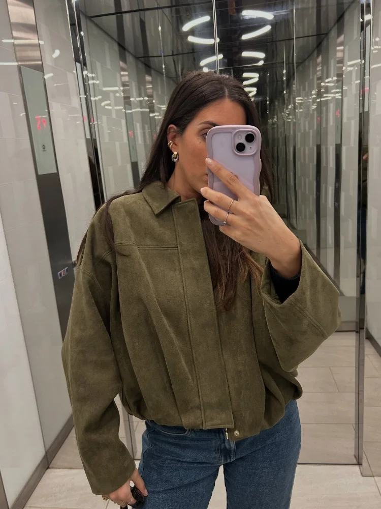 Allegra™ – Elegant Midweight Bomber Jacket