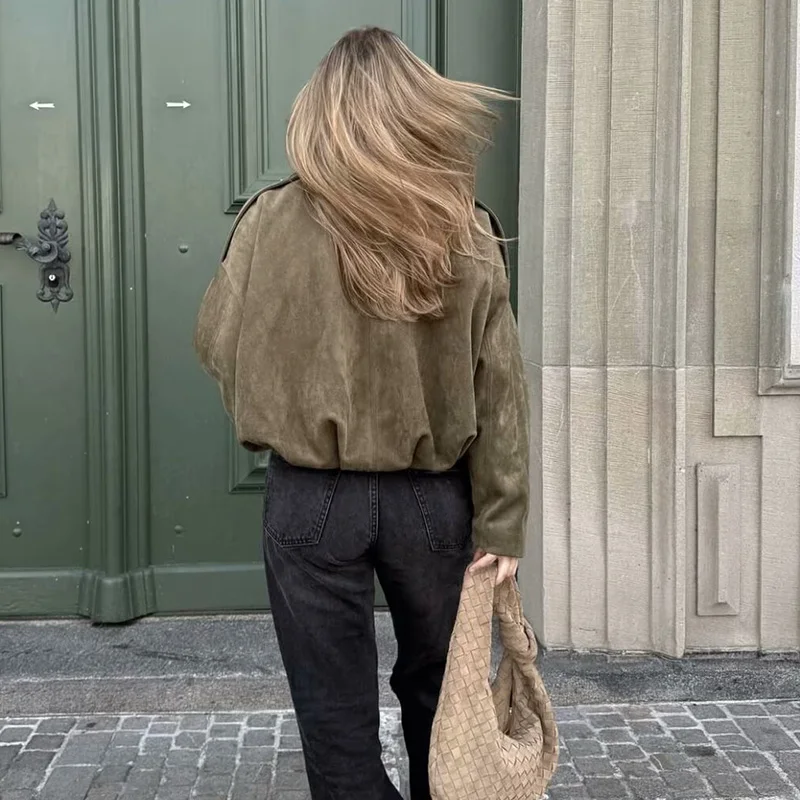 Allegra™ – Elegant Midweight Bomber Jacket