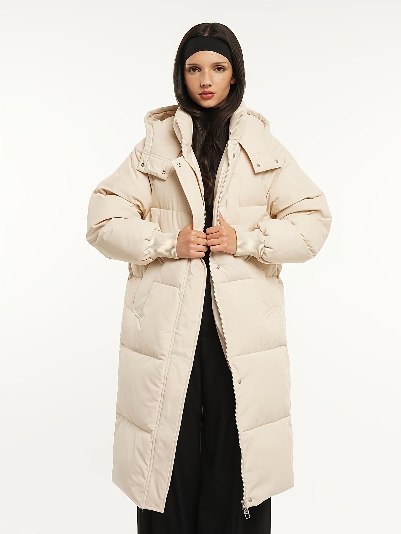 Eloise™ – Quilted Hooded Longline Puffer Coat