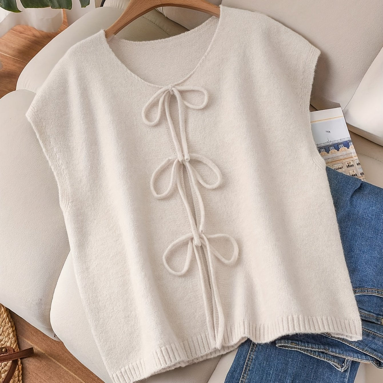 Sadie™ – Plus-Size Bow-Detail Vest Top