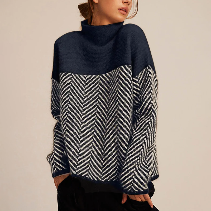 Talia™ - Cozy Turtleneck Knit Sweater