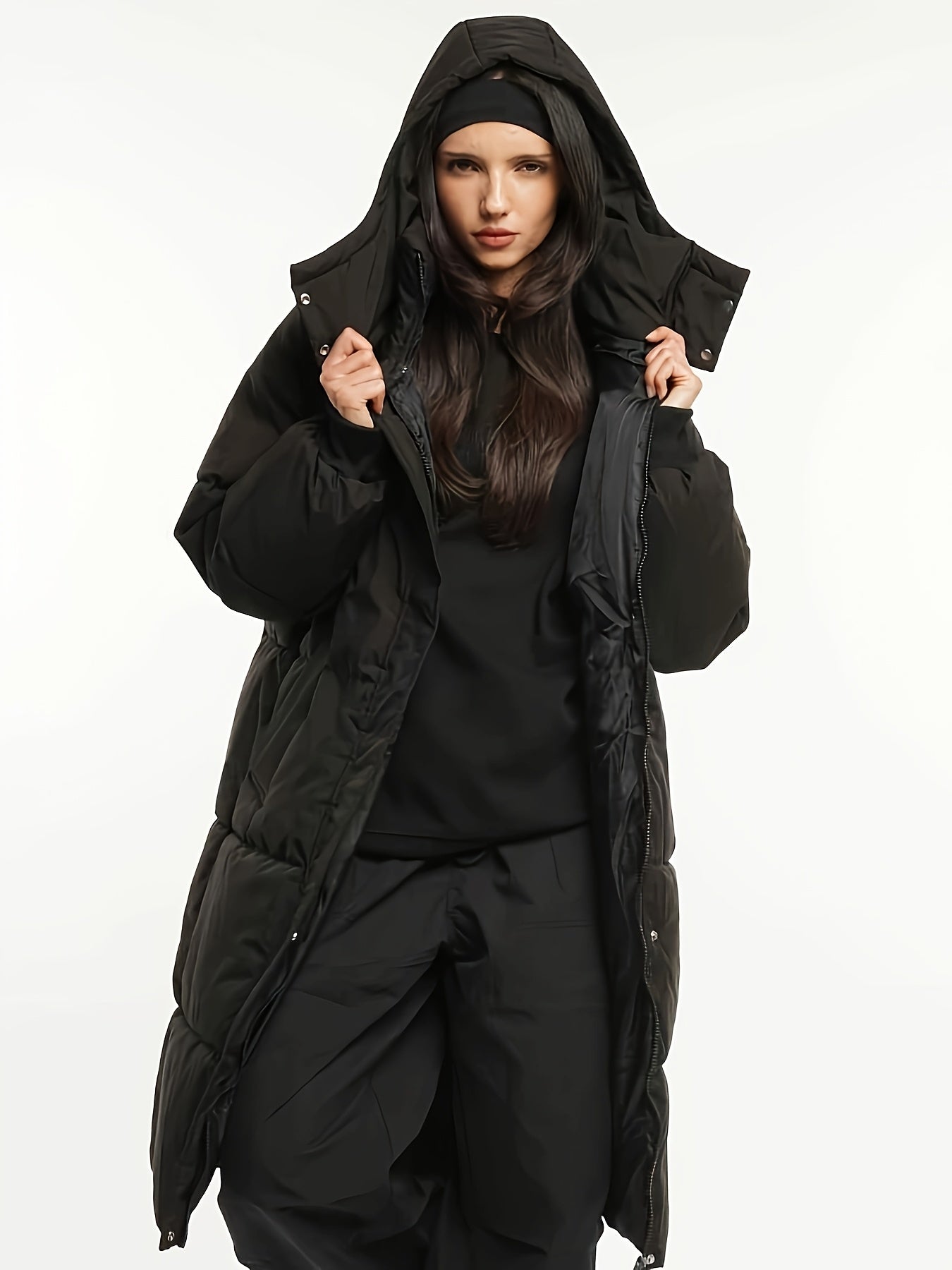 Eloise™ – Quilted Hooded Longline Puffer Coat