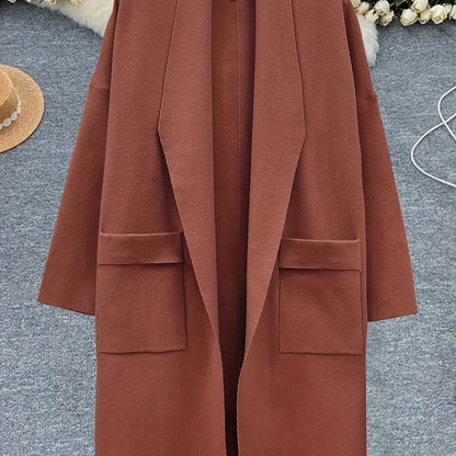 Eliza™ – Oversized V-Neck Coatigan