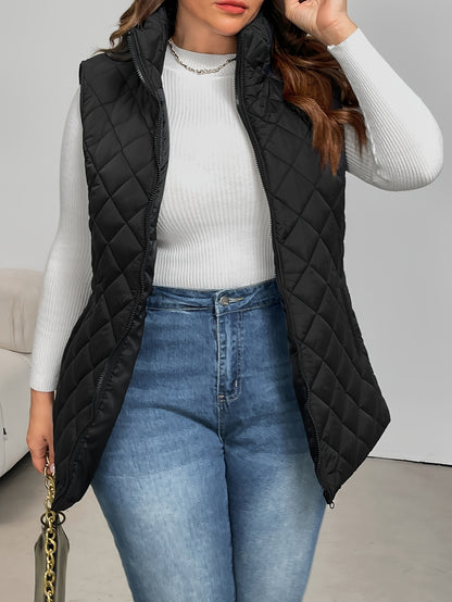 Harper™ – Plus-Size Quilted Vest Jacket