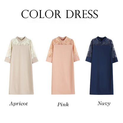 Madeleine™ – Refined Lace Collar Dress
