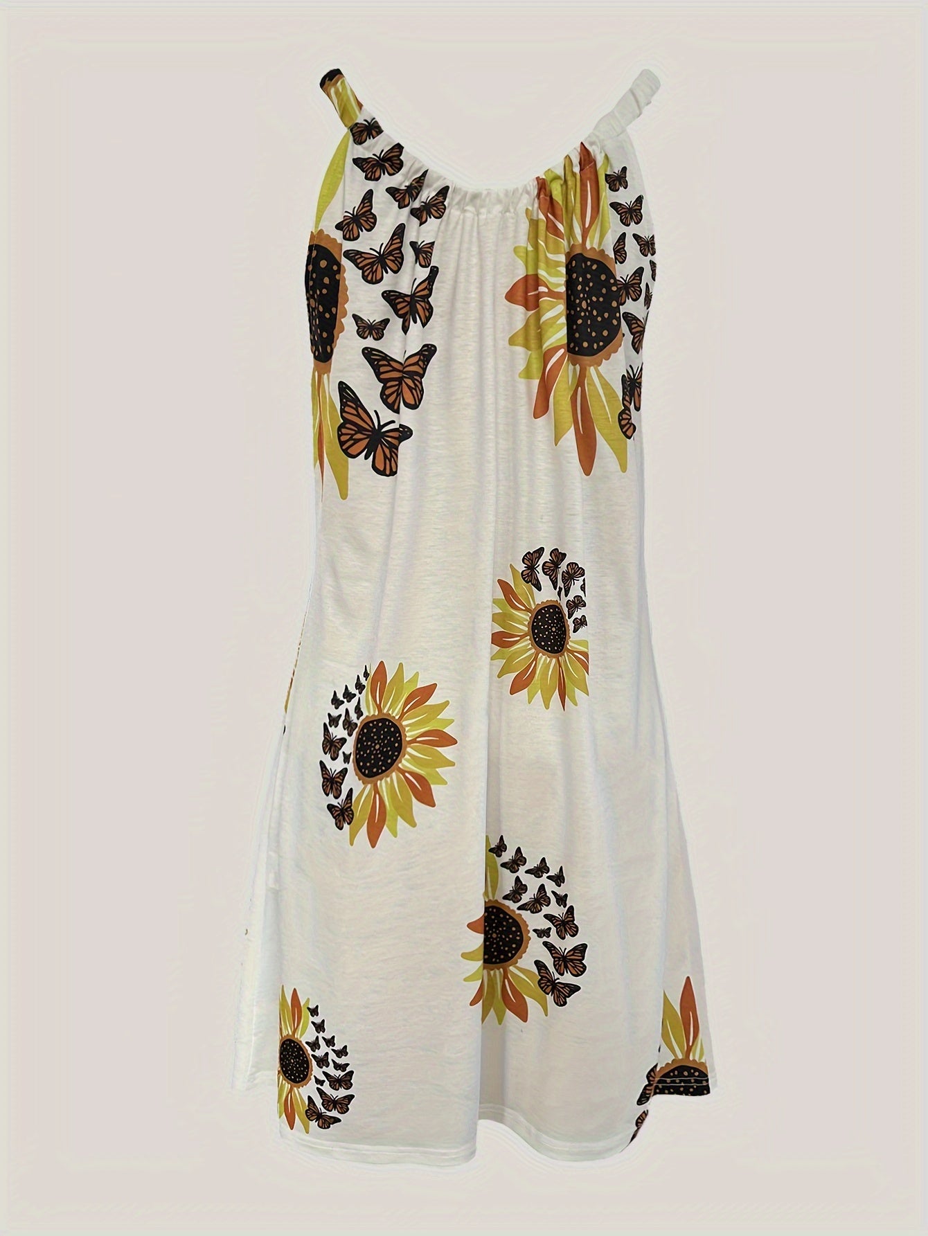 Sunflower Bliss™ - Sleeveless Tank Dress