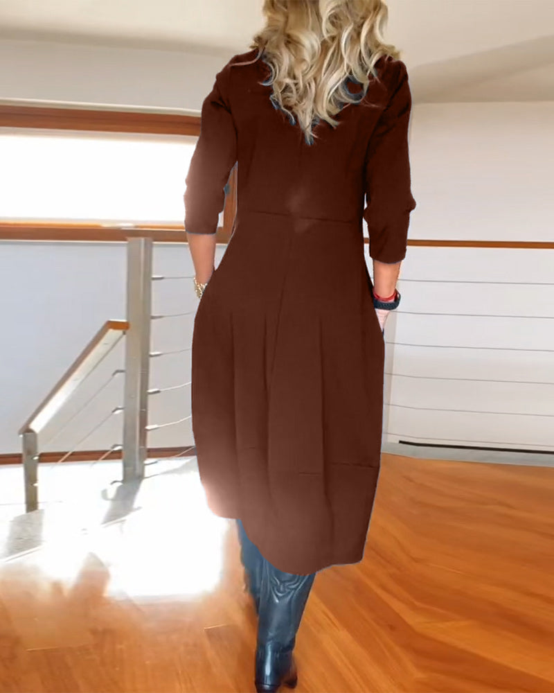 Matilda™ – Round-Neck Dress with Handy Pockets