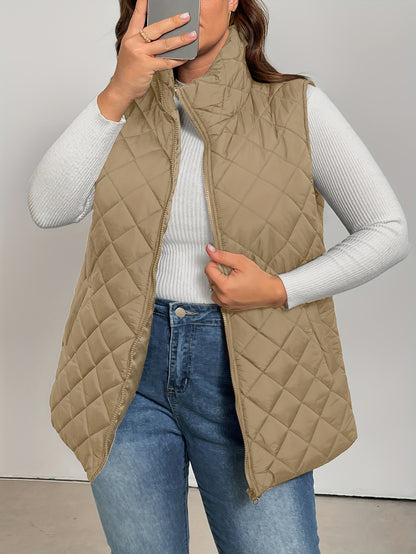 Harper™ – Plus-Size Quilted Vest Jacket