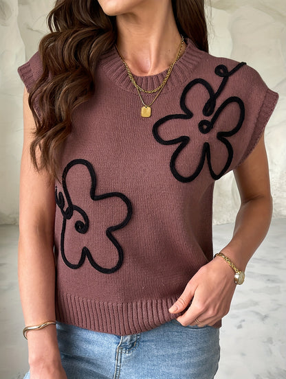 Esme™ – Plus-Size Floral Resort Knit Top