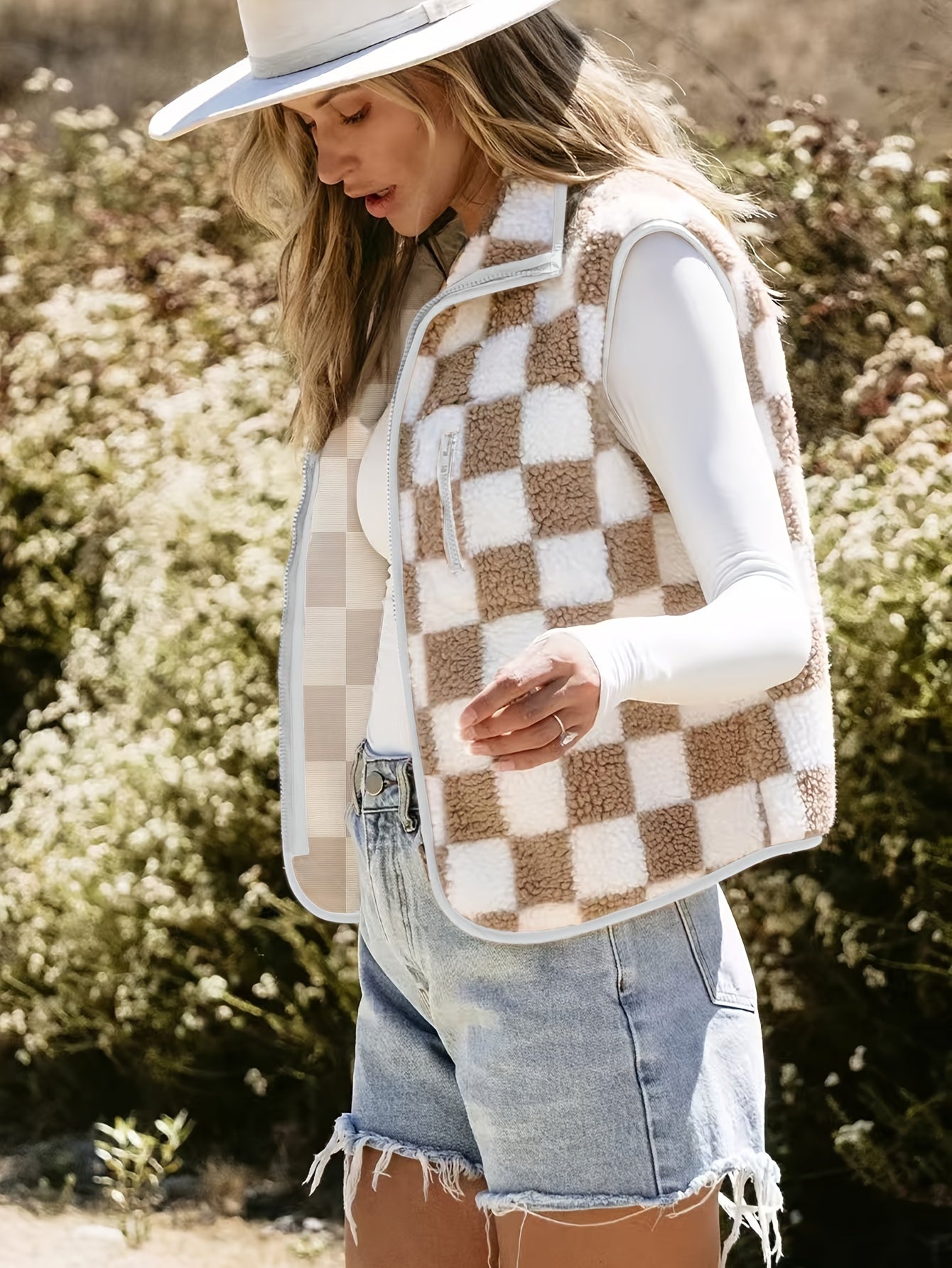 Maeve™ – Plaid Fleece Jacket & Plush Vest