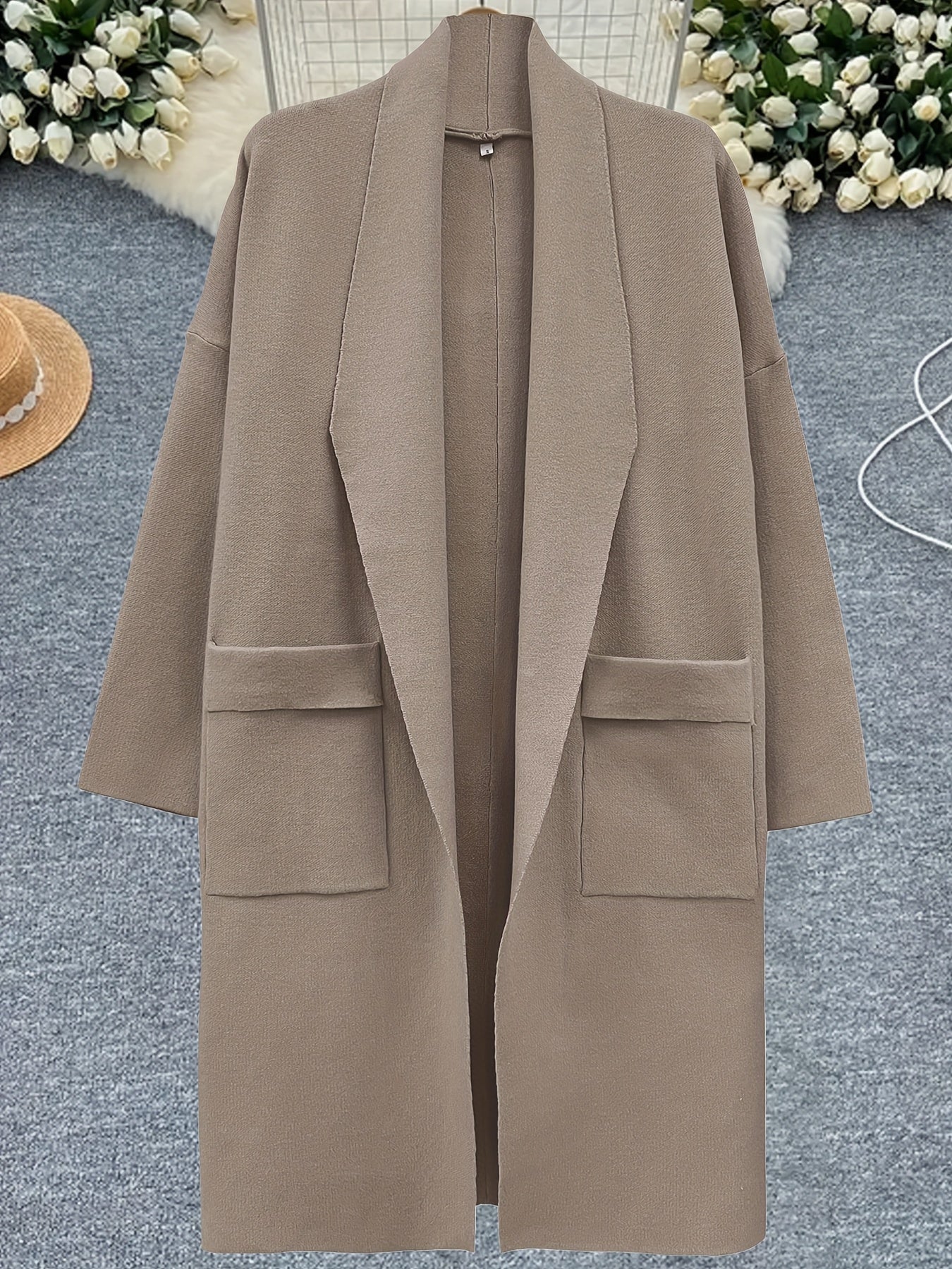 Eliza™ – Oversized V-Neck Coatigan