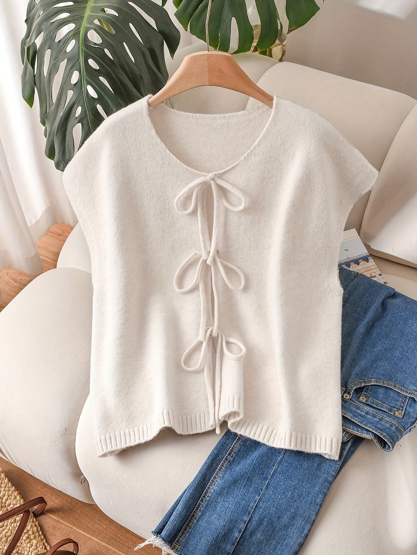 Sadie™ – Plus-Size Bow-Detail Vest Top