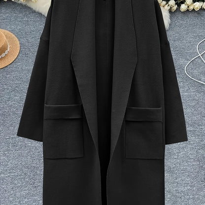 Eliza™ – Oversized V-Neck Coatigan