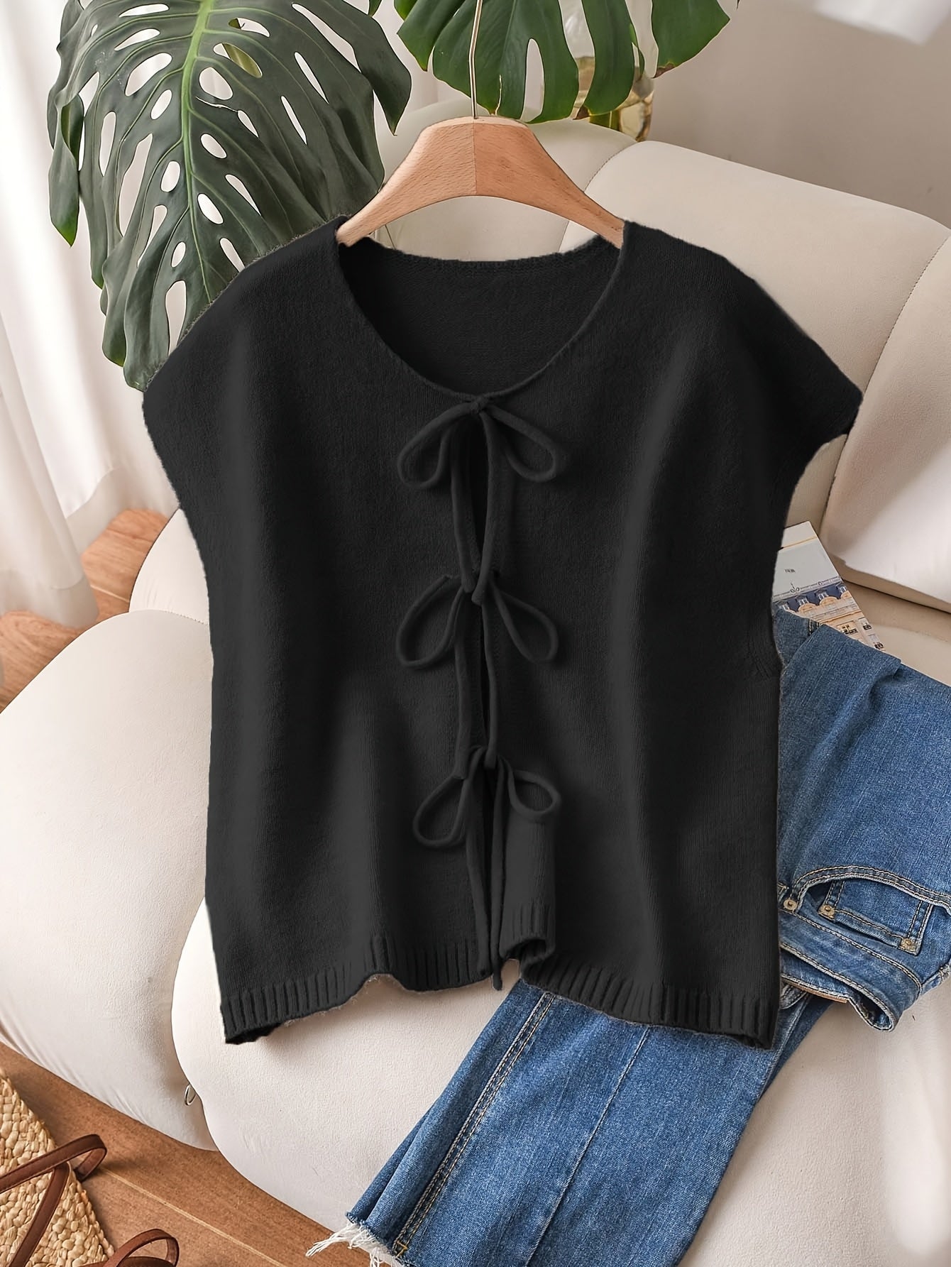 Sadie™ – Plus-Size Bow-Detail Vest Top