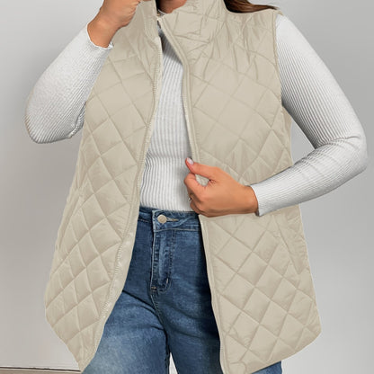 Harper™ – Plus-Size Quilted Vest Jacket