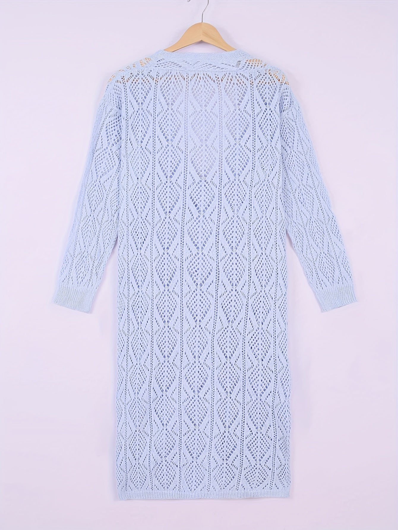Tilly™ – Plus-Size Pointelle Knit Cardigan