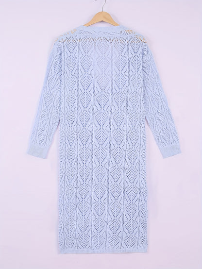 Tilly™ – Plus-Size Pointelle Knit Cardigan