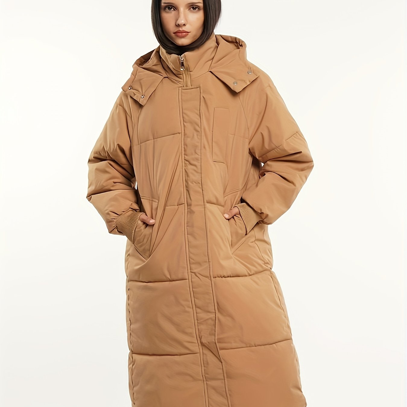 Eloise™ – Quilted Hooded Longline Puffer Coat