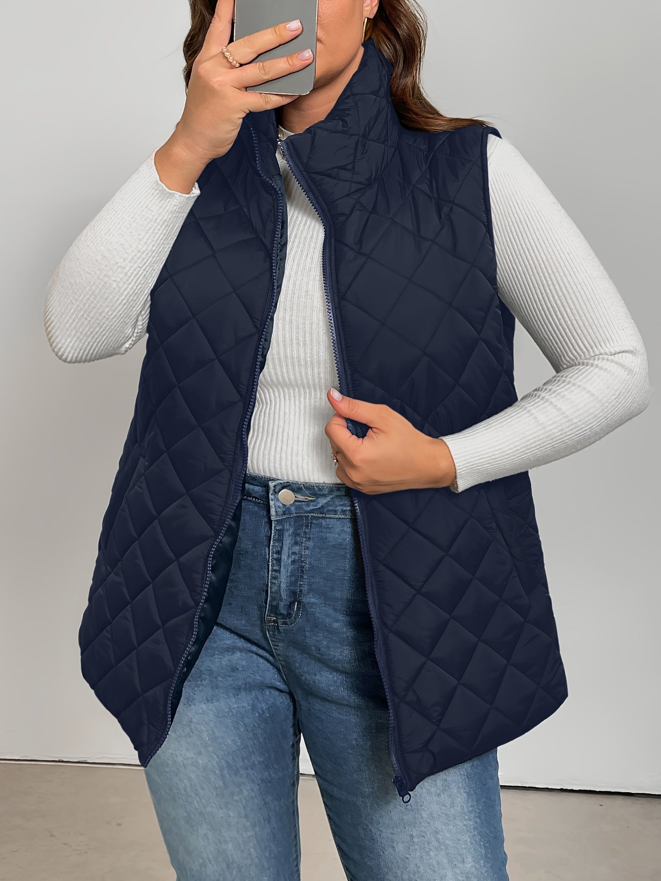 Harper™ – Plus-Size Quilted Vest Jacket