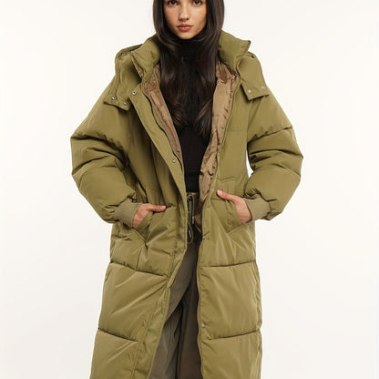 Eloise™ – Quilted Hooded Longline Puffer Coat