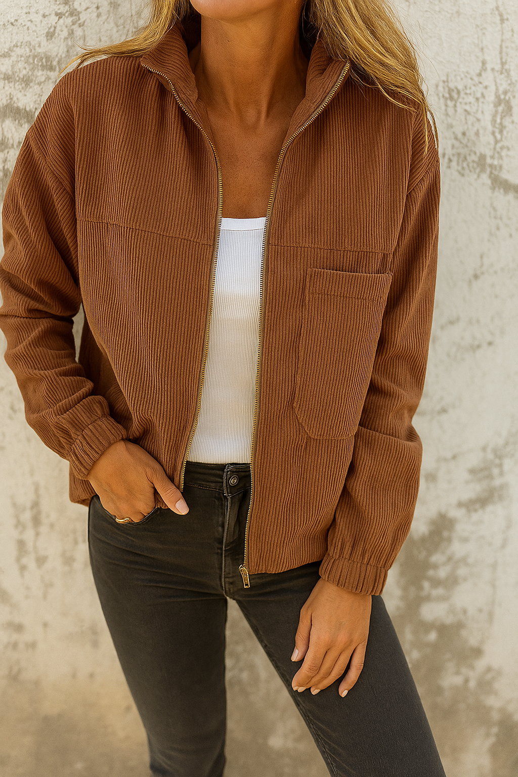 Lieve | Jacket with Zipper