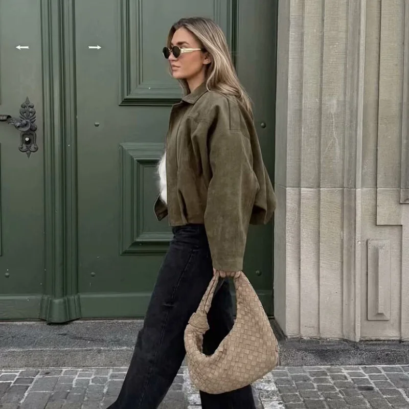 Allegra™ – Elegant Midweight Bomber Jacket