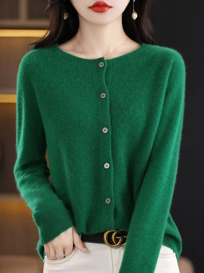 Everleigh™ – Classic Merino Button Cardigan