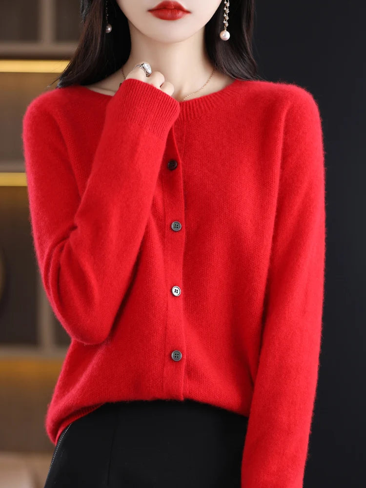 Everleigh™ – Classic Merino Button Cardigan