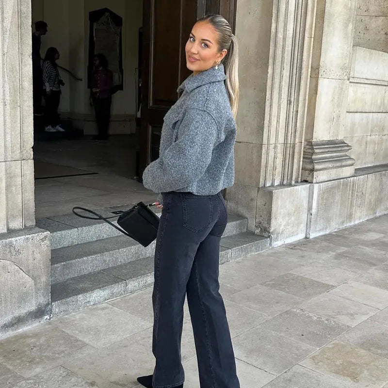 Sylvie Tweed™ – Tailored Zip Jacket for Women