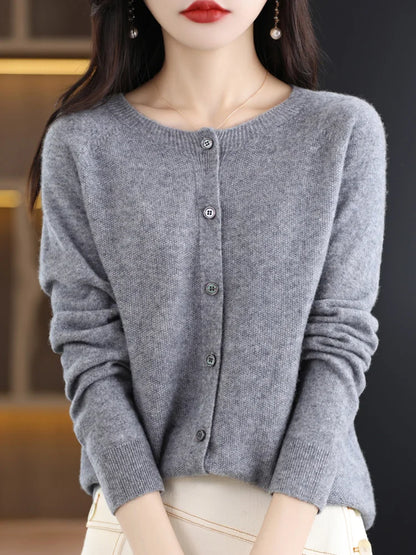 Everleigh™ – Classic Merino Button Cardigan