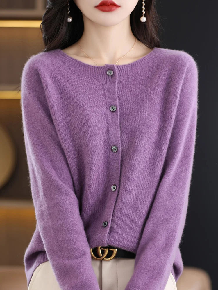 Everleigh™ – Classic Merino Button Cardigan