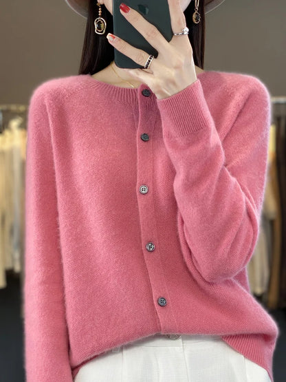 Everleigh™ – Classic Merino Button Cardigan
