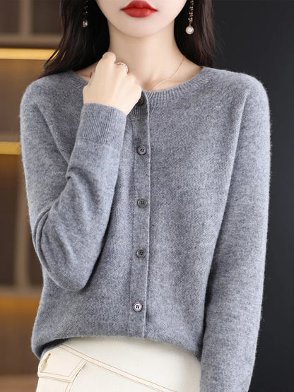 Everleigh™ – Classic Merino Button Cardigan