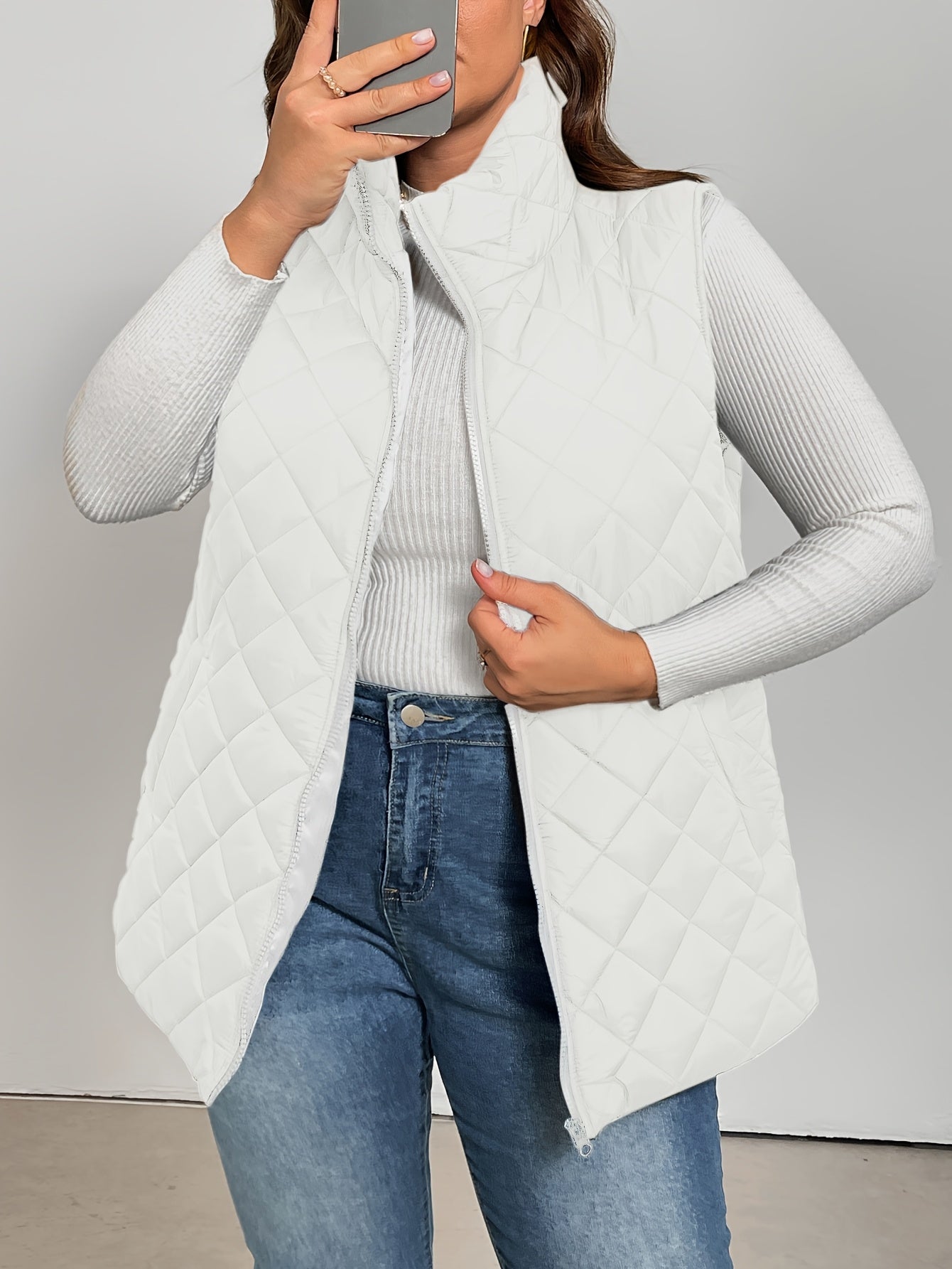 Harper™ – Plus-Size Quilted Vest Jacket