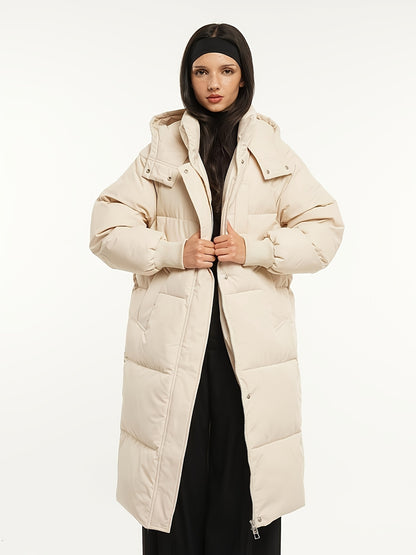 Eloise™ – Quilted Hooded Longline Puffer Coat