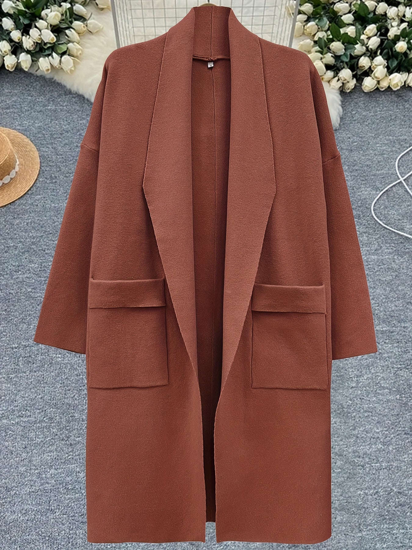 Eliza™ – Oversized V-Neck Coatigan