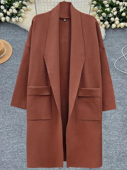 Eliza™ – Oversized V-Neck Coatigan