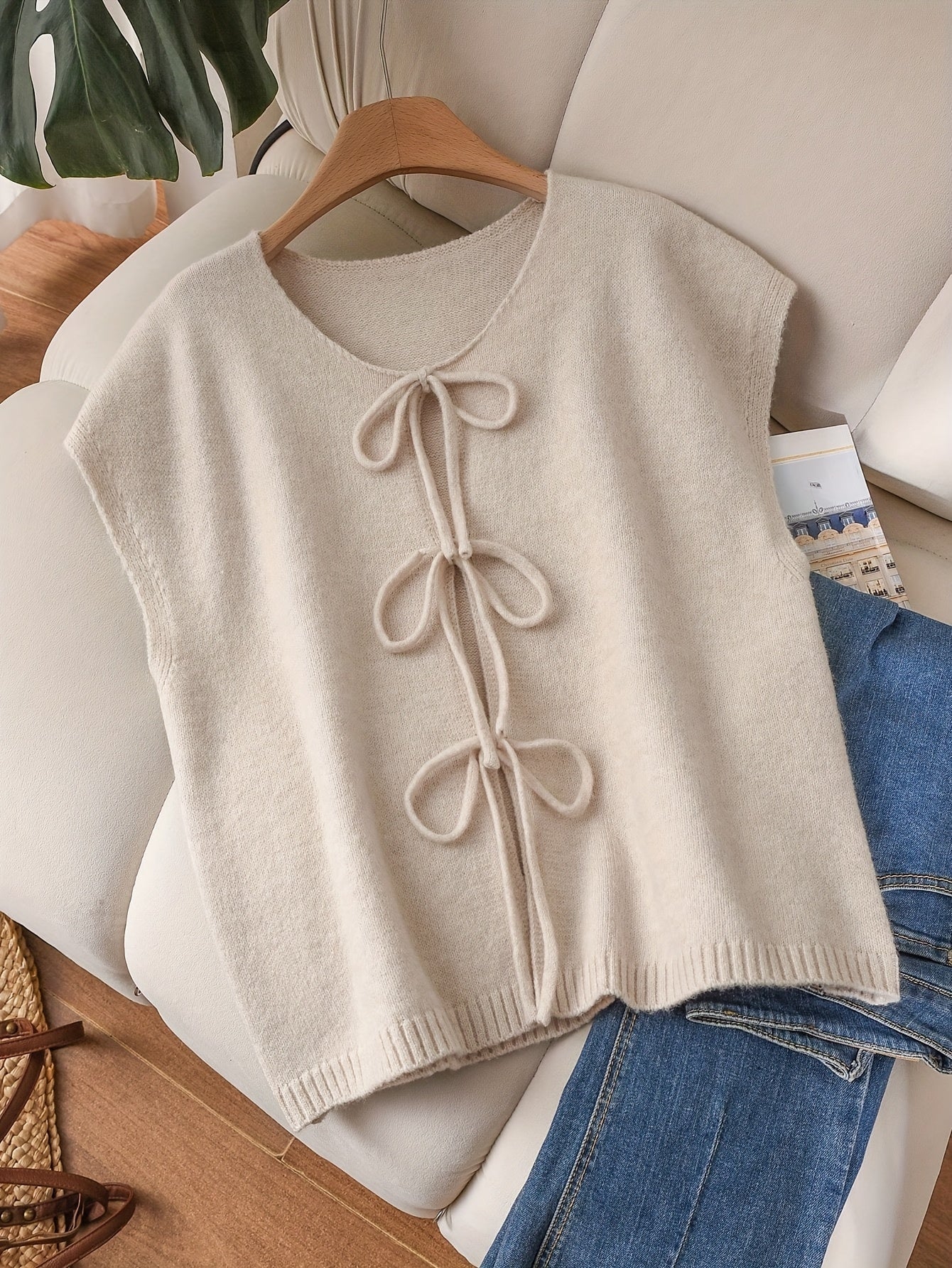 Sadie™ – Plus-Size Bow-Detail Vest Top