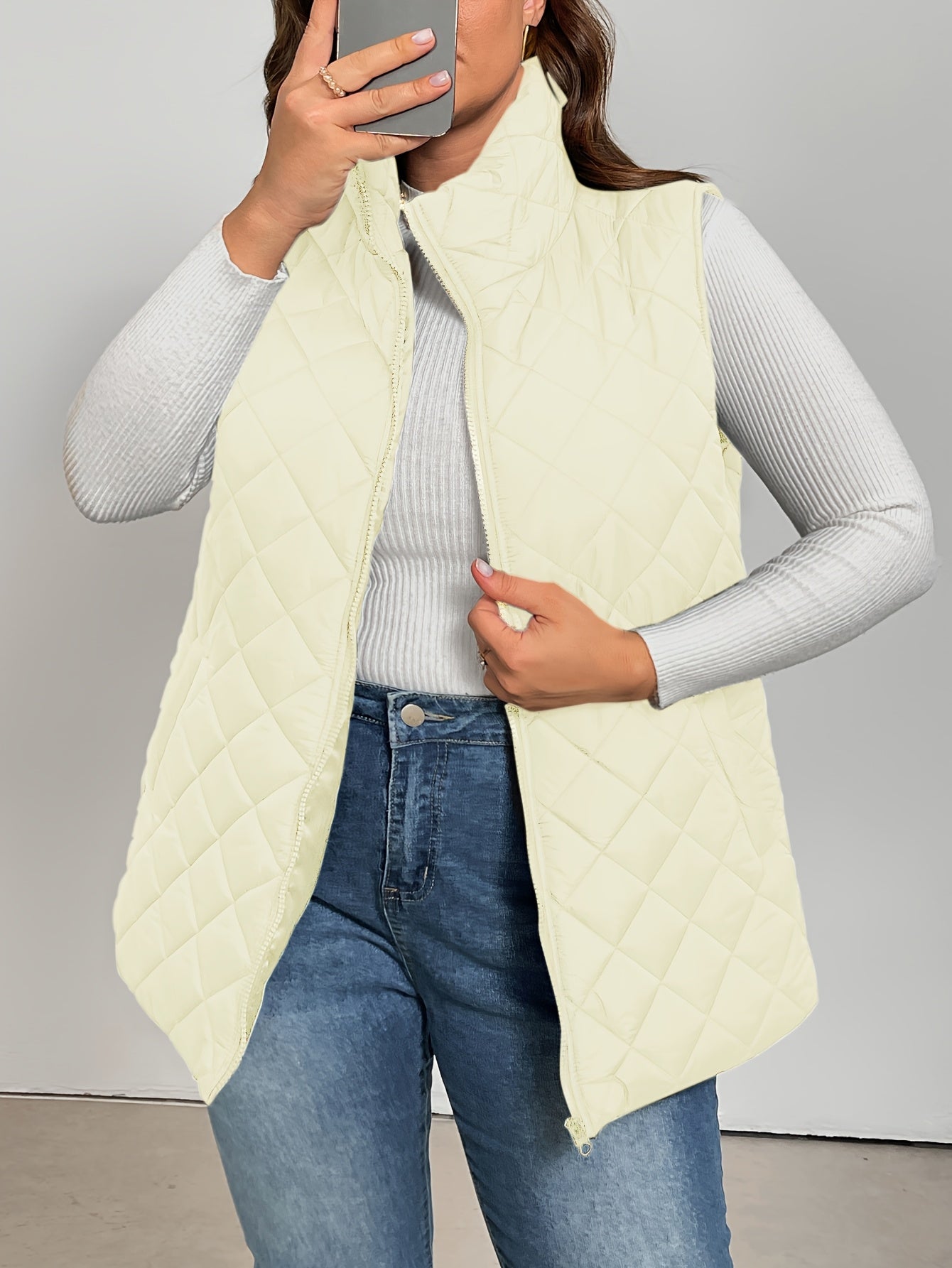 Harper™ – Plus-Size Quilted Vest Jacket