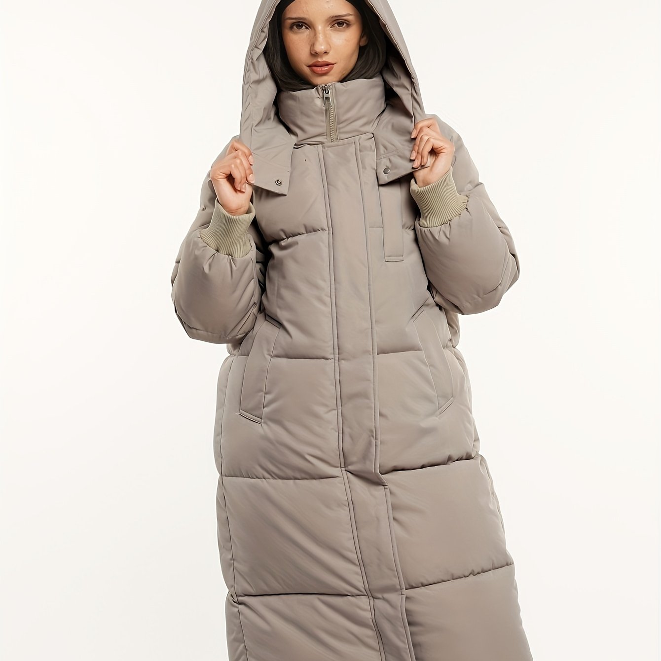 Eloise™ – Quilted Hooded Longline Puffer Coat