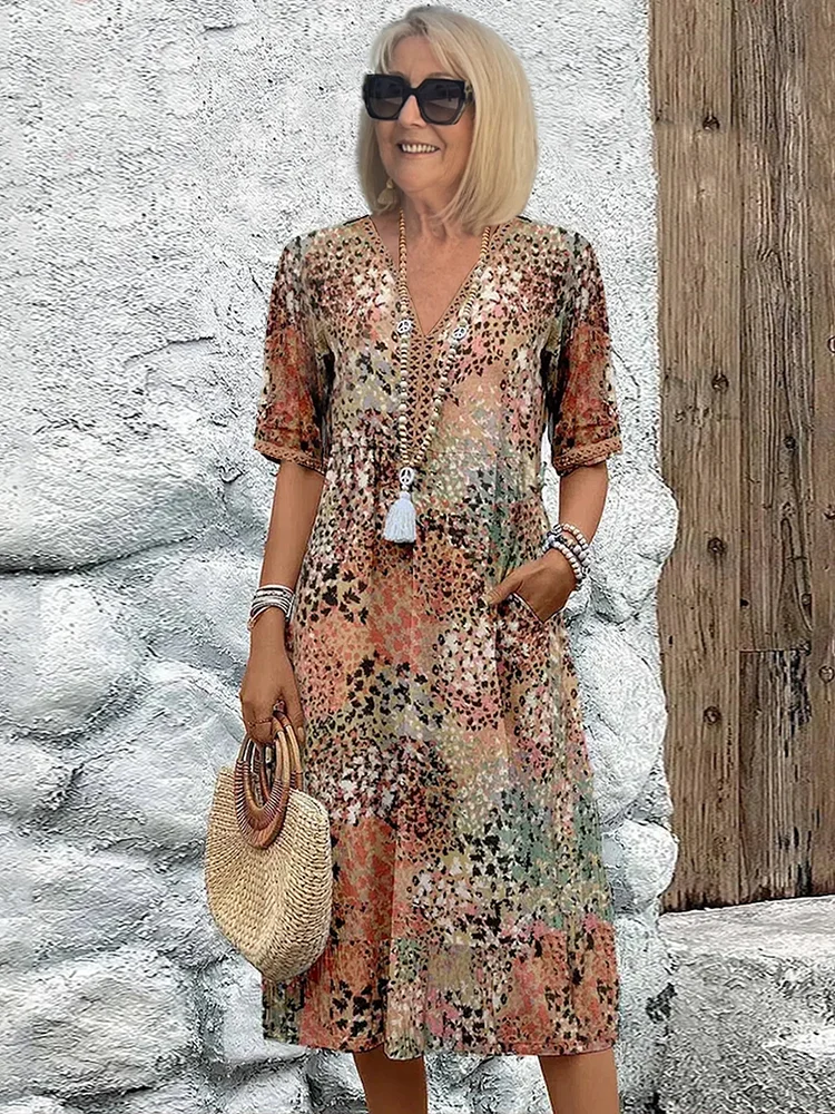 Arwen’s Grace™ - Vibrant Midi Dress