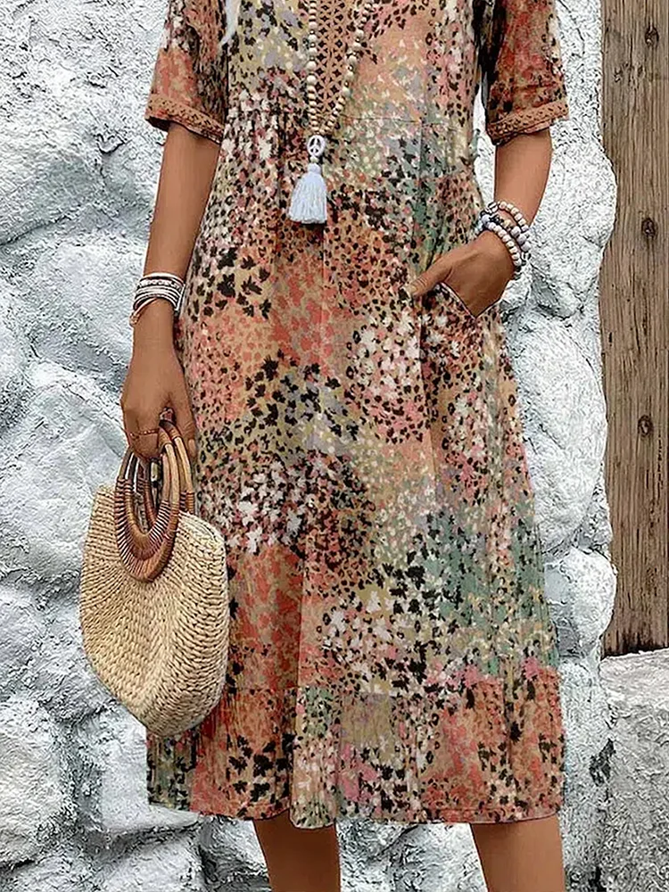 Arwen’s Grace™ - Vibrant Midi Dress