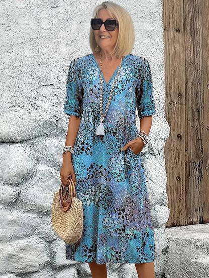 Arwen’s Grace™ - Vibrant Midi Dress