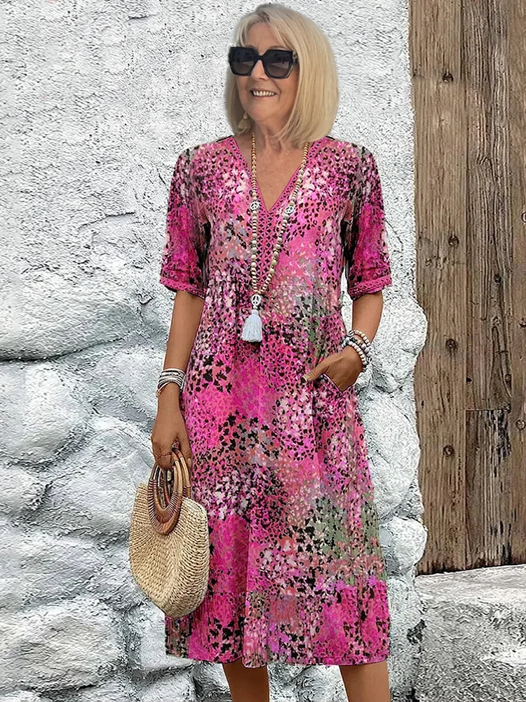 Arwen’s Grace™ - Vibrant Midi Dress