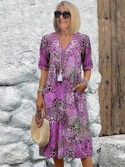 Arwen’s Grace™ - Vibrant Midi Dress