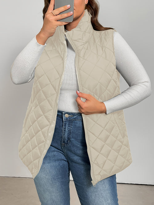 Harper™ – Plus-Size Quilted Vest Jacket