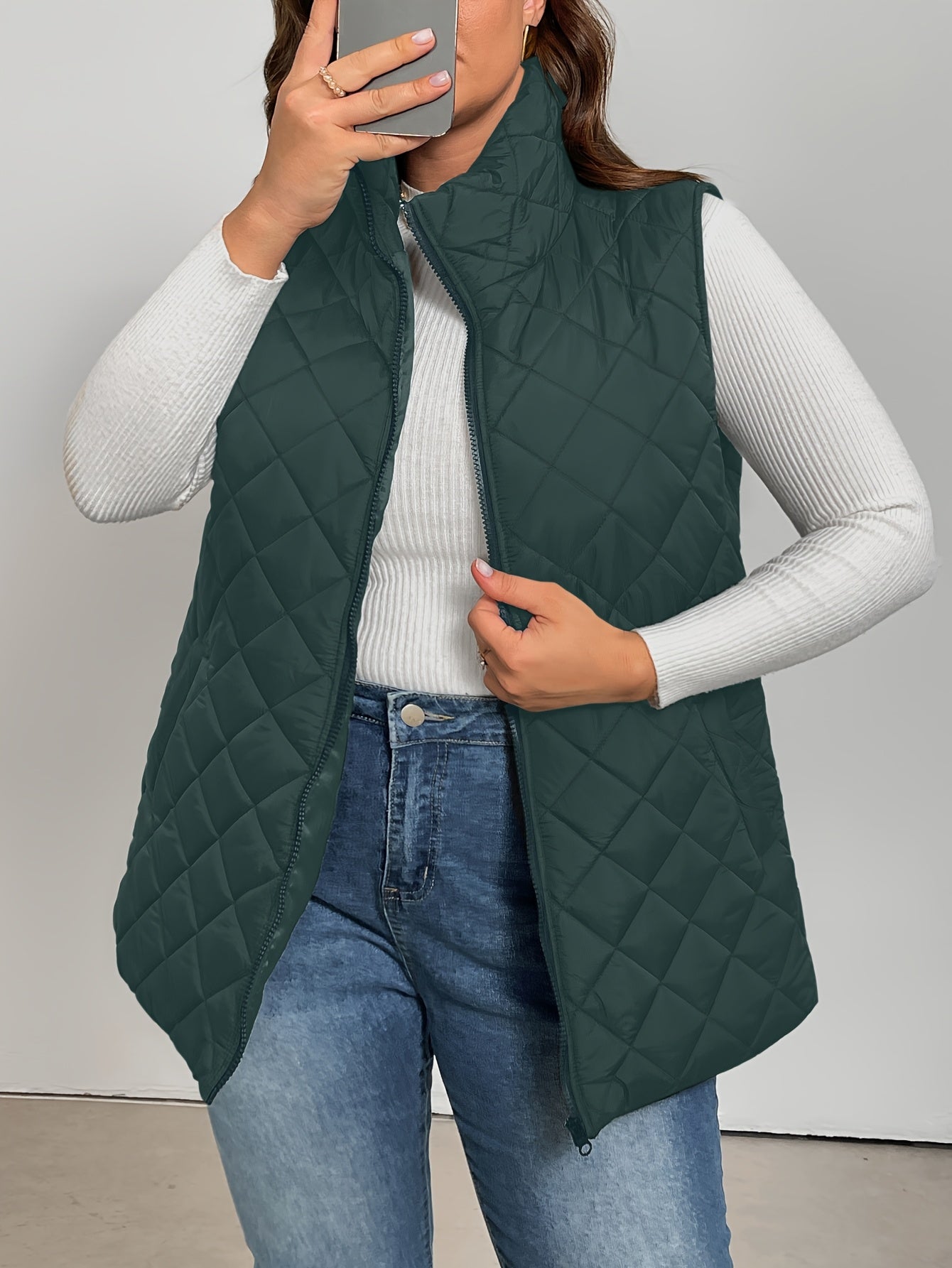 Harper™ – Plus-Size Quilted Vest Jacket