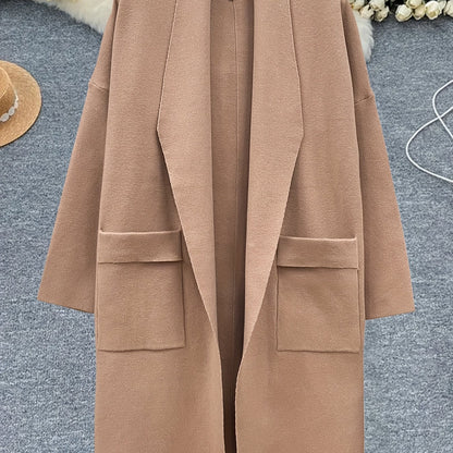 Eliza™ – Oversized V-Neck Coatigan