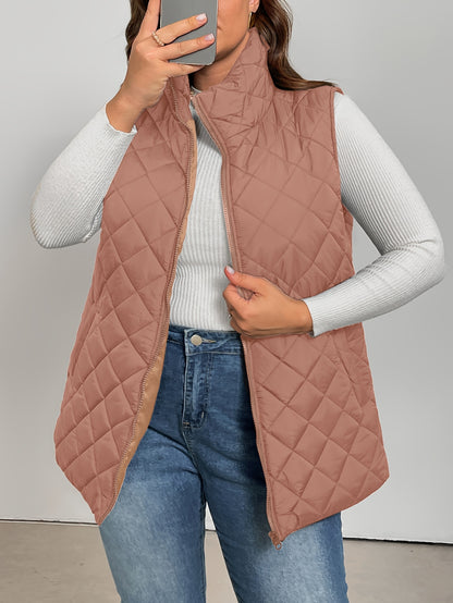 Harper™ – Plus-Size Quilted Vest Jacket