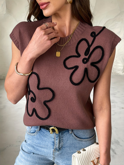 Esme™ – Plus-Size Floral Resort Knit Top